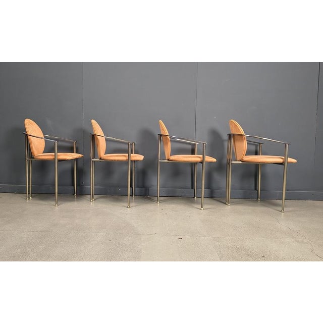 Vintage Dining Chairs by Belgo Chrom, 1980s, Set of 4 For Sale - Image 6 of 15