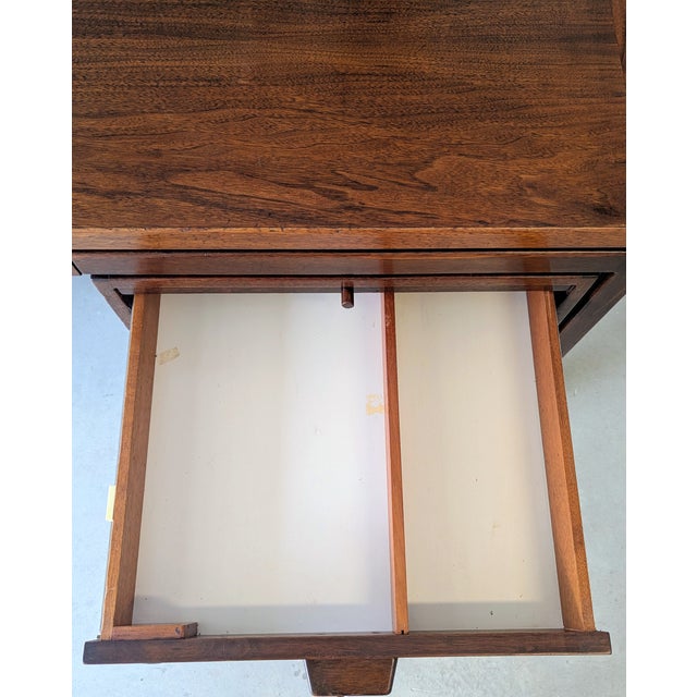 Mid 20th Century Jens Risom Walnut Executive Desk For Sale - Image 16 of 18