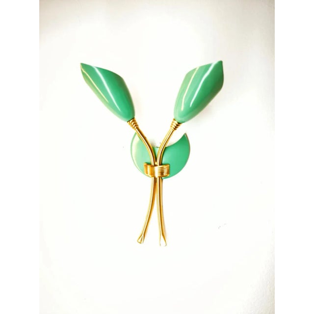 Double Light Wall Lamp, in Very Good conditions. Designed 1950 to 1959 Up to 250V (Europe/UK Standard).The wiring of this...