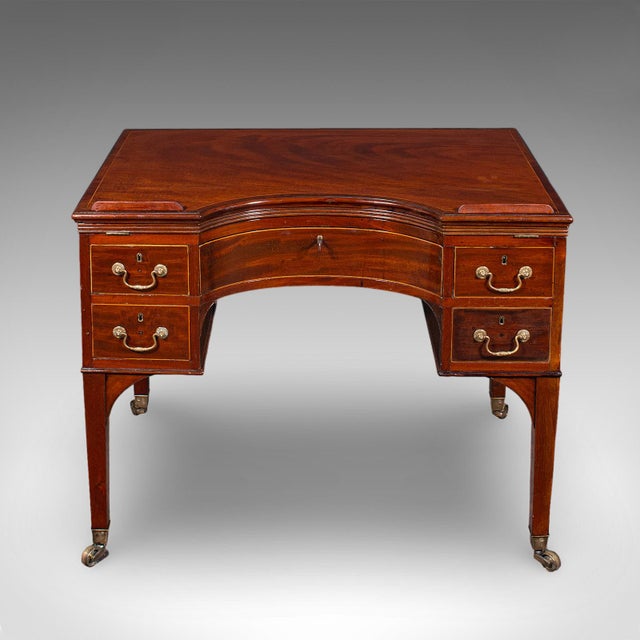 Tall Antique Architect's Riser Desk, English, Metamorphic, Cartographer, Regency For Sale - Image 4 of 12