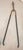 English Antique 18th Century Wrought Iron Turned Brass English Fireplace Tongs Tool 6 For Sale - Image 3 of 10