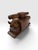 An exceptional antique hand-carved wooden mortar and pestle featuring a substantial solid hardwood body with a deep...