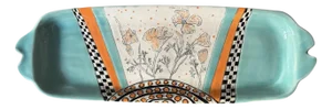 Late 20th Century Studio Pottery Ceramic Tray by Patricia Griffin
