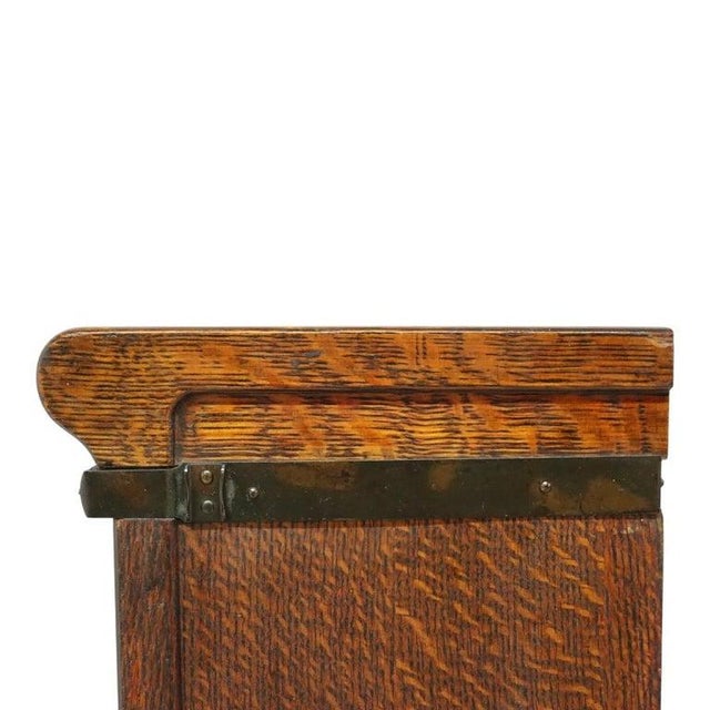 Globe Wernicke Arts & Crafts Oak 3-Stack Barrister Bookcase C1910 For Sale - Image 12 of 15