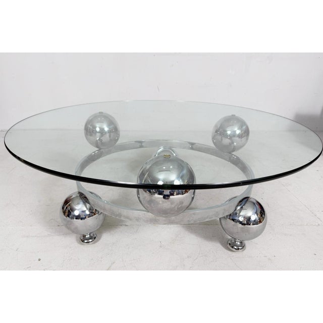 Silver Vintage Space Age Coffee Table, Germany, 1970s For Sale - Image 8 of 12