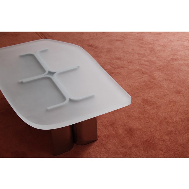 Brushed Steel & Transparent Opaque Resin Fossil Coffee Table by Daniel Nikolovski & Danu Chirinciuc for KABINET, 2019 For Sale - Image 12 of 17