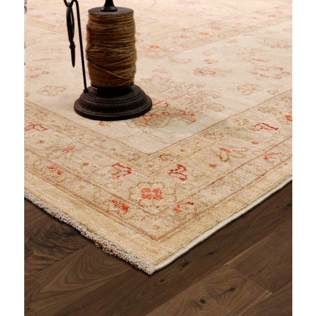 Modern Ferehan Lamb's Wool L. Gold Area Rug-13' 0" X 17' 5" For Sale - Image 3 of 5