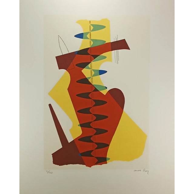 Man Ray Limited Edition Lithograph. Author's signature in Pencil. Limited series lithograph. Number 21 of 150 (the Numbers...