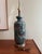 Vintage Mid Century Modern Brutalist 1960s Blue Ceramic Lava Glaze Table Lamp Excellent condition. No chips, cracks, or...