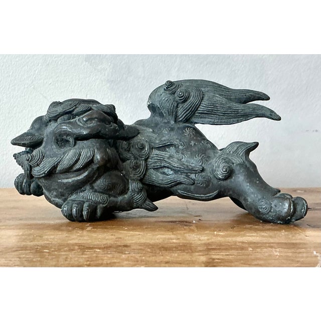 Vintage Asian Lion Censer For Sale - Image 4 of 12