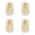 Italian Gold Wall Sconce with Murano Conchiglie Glass by Simoeng, Set of 4 For Sale - Image 10 of 11