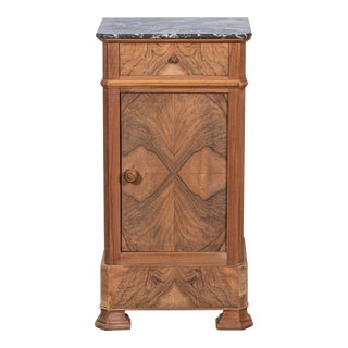 19th Century French Louis Philippe Walnut Nightstand For Sale