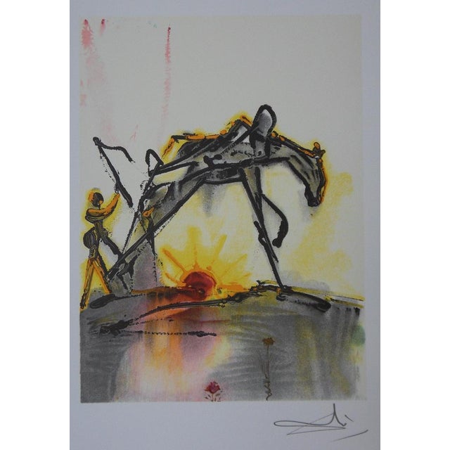 Salvador Dalí (1904-1989) The Laboring Horse Color lithograph Signed in the plate On Arches wove paper, 36 x 56 cm...