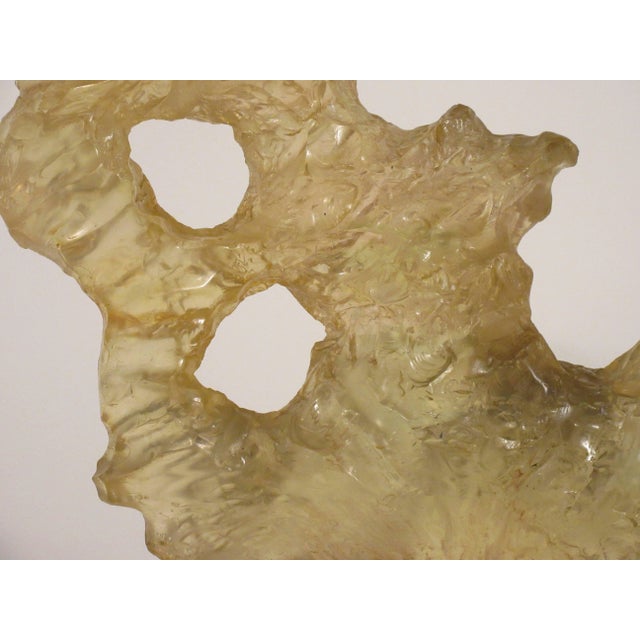Brown 1970s Resin Sculpture For Sale - Image 8 of 9