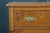 Antique Victorian Eastlake Oak Three Drawer Carved Dresser Chest Casters 43" For Sale - Image 4 of 18
