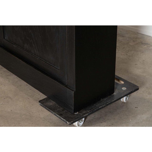 Large French Ebonised Fruitwood Dresser Base, 19th Century For Sale - Image 13 of 17