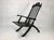 Italian Ebonized Oak Folding Armchair, 1800s For Sale - Image 3 of 15