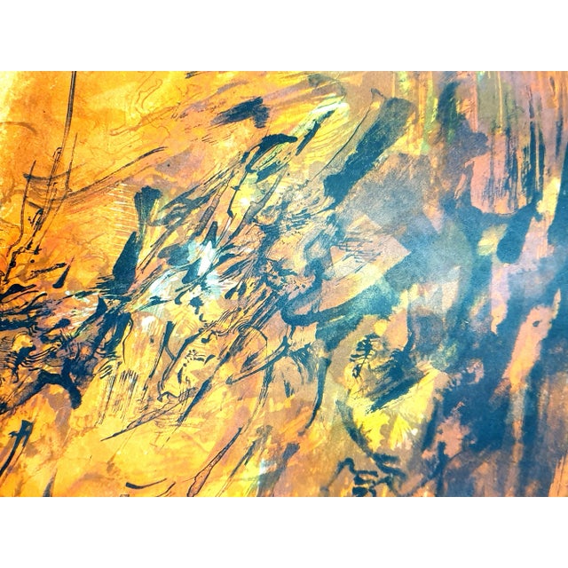 Zao wou-ki - original lithograph 1962 from la tentation de l’occident dimensions: 39 x 28.5 cm publisher: les bibliophiles...