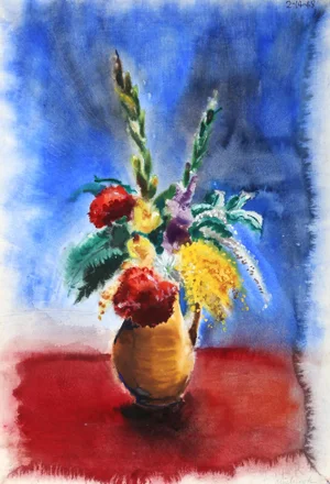 Eve Nethercott, Flowers (P6.48), Watercolor on Paper