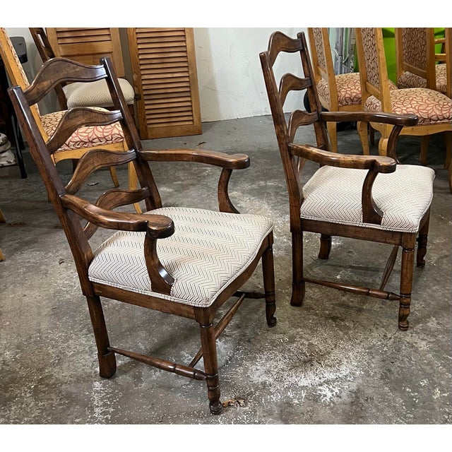 C. 1980 Guy Chaddock English Ladderback Chairs Set of 6 For Sale In Chicago - Image 6 of 12