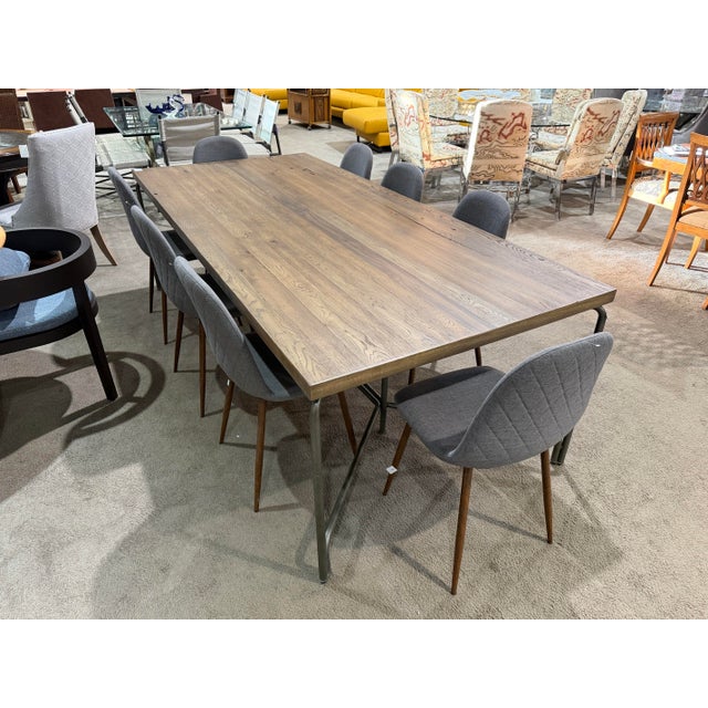 Mid-Century Modern Four Hands "Marion" Dining Table With Eight Chairs For Sale - Image 3 of 7