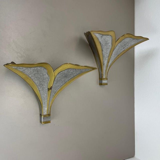 Article: wall light, set of 2 origin: henri fernandez for maison honoré, france. Age: 1970s this modernist light set was...
