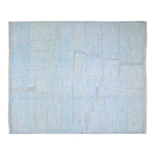 New Moroccan Modern Professional Hand Knotted Rug, 9'5x11'8 For Sale