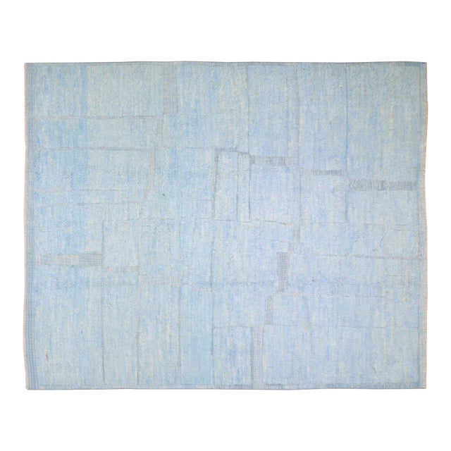 New Moroccan Modern Professional Hand Knotted Rug, 9'5x11'8 For Sale