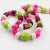 Bakelite and Lucite Long Necklace White, Hot Pink, Apple Green Beads For Sale - Image 10 of 12