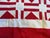 Red Vintage Red White Quilt Top Only Diamond Pattern 68x93 For Sale - Image 8 of 10