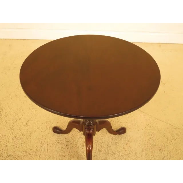 Kittinger Kittinger Historic Newport Hn-6 Mahogany Tilt Top Table For Sale - Image 4 of 11