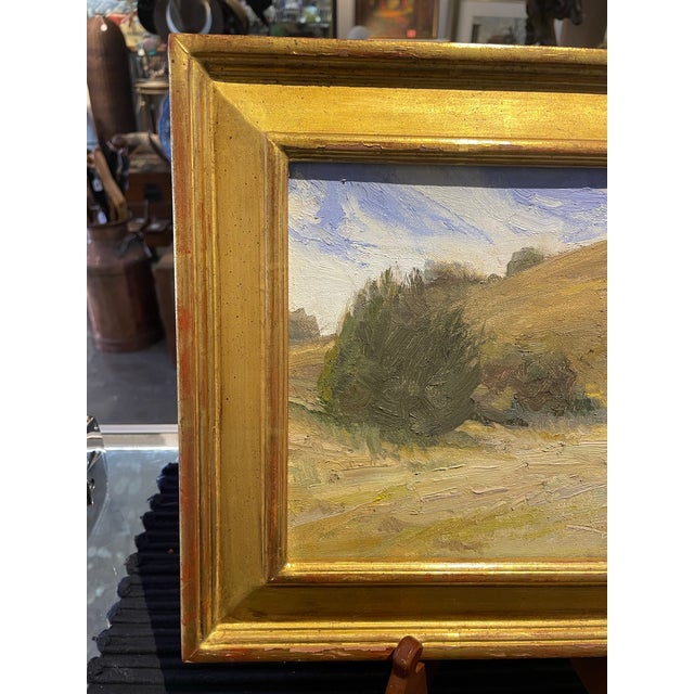 1990s 1990s Plein Air Oil Painting on Board by Dan Robinson, Framed For Sale - Image 5 of 7