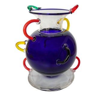 Mizar Designer Vase by Ettore Sottsass for Memphis Milan For Sale