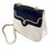 1980s Bally Spectator Style Ivory Bag With Gold Link Chain Strap For Sale - Image 5 of 12