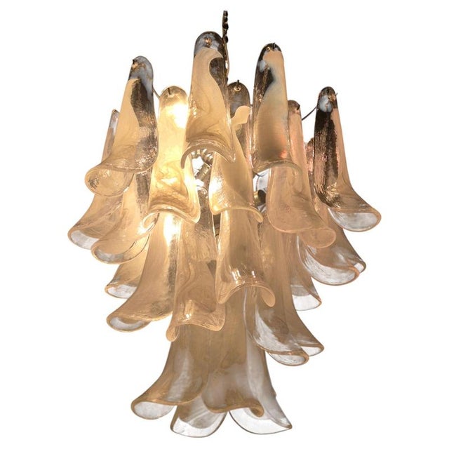 Murano Glass Petal Chandelier, Italy, 1970s For Sale - Image 13 of 13