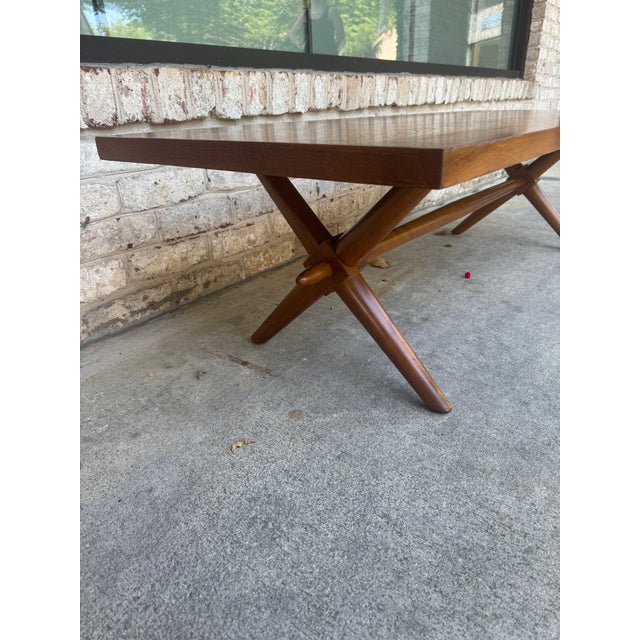Brown 1950s T.H. Robsjohn Gibbings for Widdicomb Coffee Table For Sale - Image 8 of 13