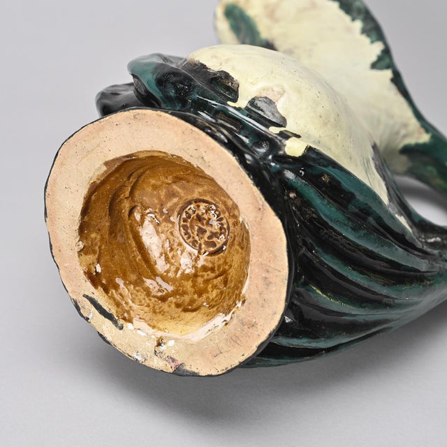 White Handmade Pitcher by Alice Colonieu, 1965 For Sale - Image 8 of 12