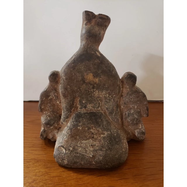 Circa 1880 Chinese Earthenware Clay Musician Playing Guqin Figure Folk Sculpture (Qing Dynasty) For Sale - Image 4 of 6