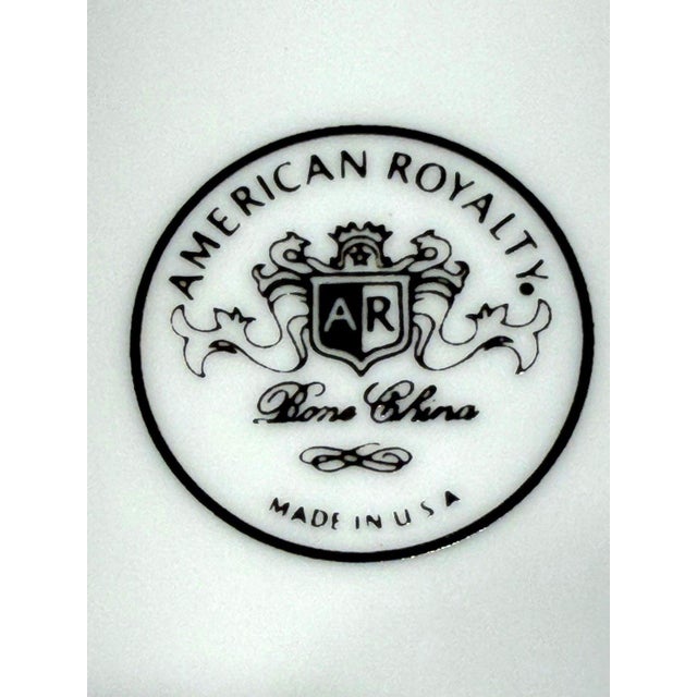 Vintage American Royalty Gold Monogram Coffee Chocolate Pot Demitasse Set - 5 pcs For Sale - Image 4 of 5