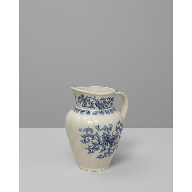 20th Century Belgian Blue Chinoiserie Ceramic Pitcher For Sale - Image 18 of 18
