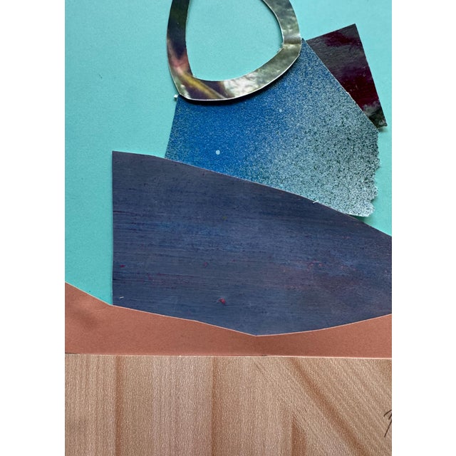 "Pop Music 17" Original Mixed-Media Collage on Paper by Zac Woodiel For Sale In Little Rock - Image 6 of 9
