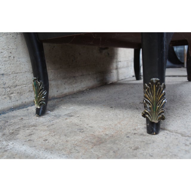 French Louis XV Style Chinoiserie Serpentine Bombe Commode Chest of Drawers For Sale - Image 11 of 12