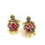 Bochic "Orient" Vintage Ruby & Fancy Sapphire Turtle Earrings 18K Gold & Silver For Sale - Image 17 of 18