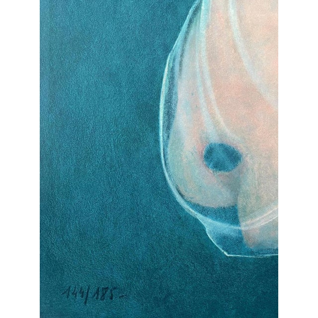 Gold Leonor Fini, Sphinx with Veil, 1970, Lithograph For Sale - Image 8 of 9