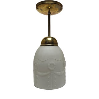Vintage Pendant Lamp in Glass, Poland, 1960s For Sale