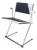 Ballerina Chair in Grey Coloured Full Grain Leather by Herbert Ohl for Matteo Grassi, 1990s For Sale
