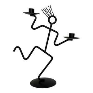 Postmodern Memphis Style Figural Candelabra