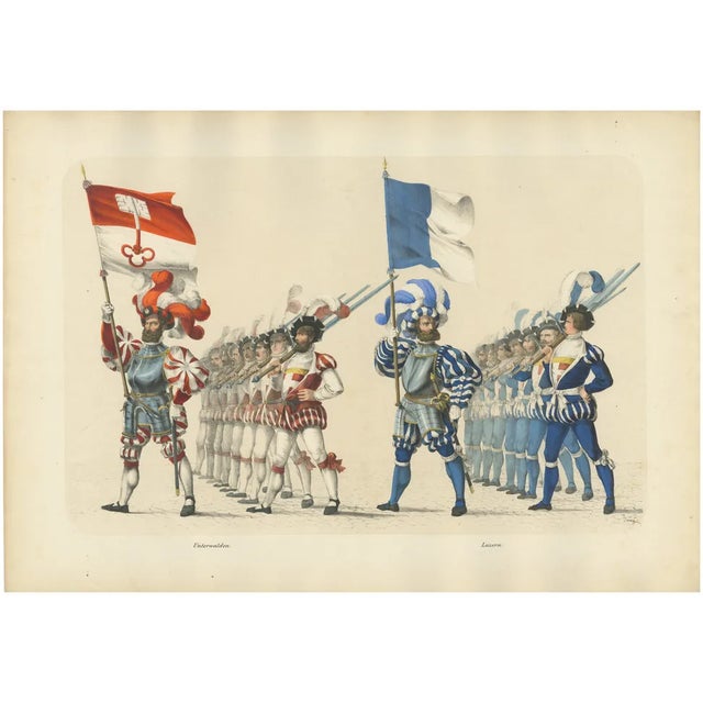 The Cantons Unterwalden and Lucerne, 1855, Print For Sale