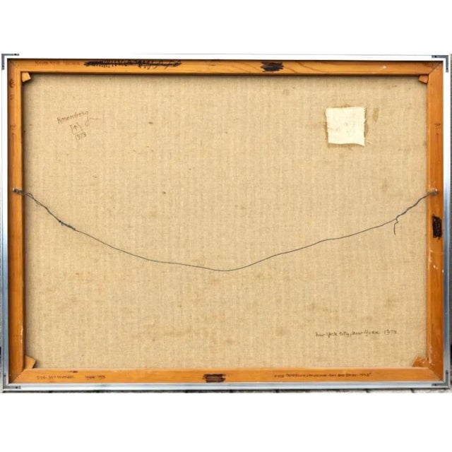 Ralph Rosenborg, Large Colorful Abstract Expressionist Oil Painting Modernist Beach Landscape, 1973 For Sale - Image 9 of 10