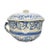 Ceramic 19th Century English Spongeware Blue and Cream Crock With Lid - 1800s For Sale - Image 7 of 7